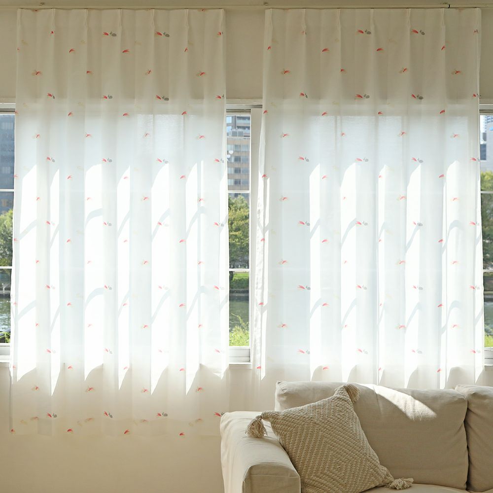 ウサギノリンゴ】 UVカット 保温 遮熱 遮像 洗濯可 うさぎ柄 リンゴ柄