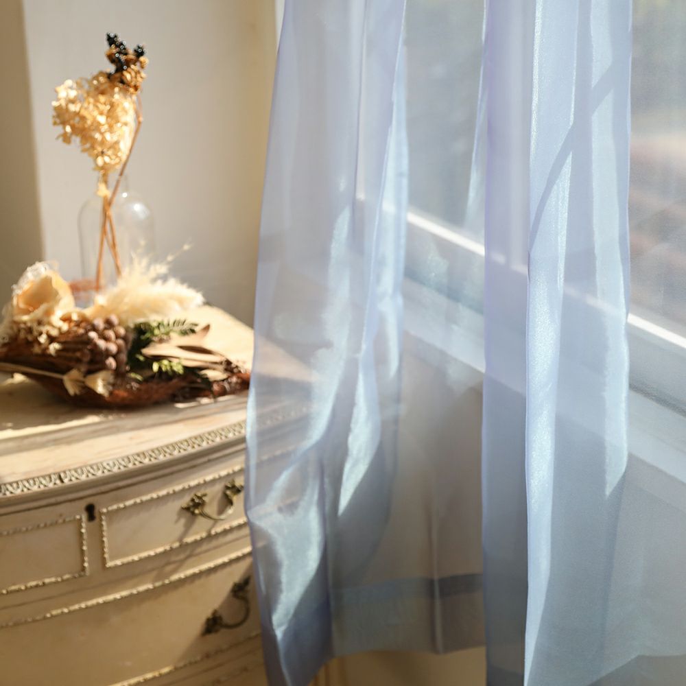 シャル】選べる5色 シャンブレー キラキラ オーガンジー レース