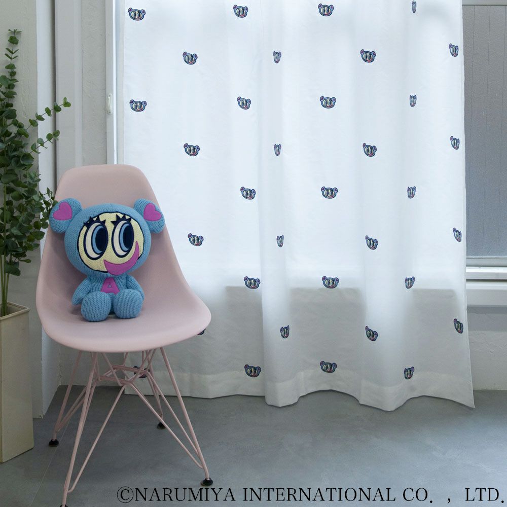 ANGEL BLUE】フェイスグラフィック刺繍 エンジェルブルー レース