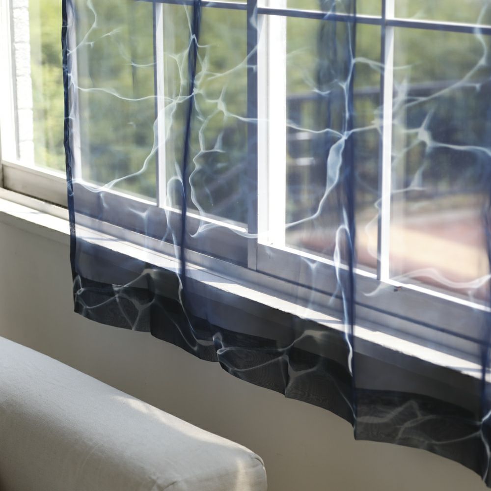 水面】 オーガンジー レースカーテン | おしゃれなカーテンVENIRC ベニーク